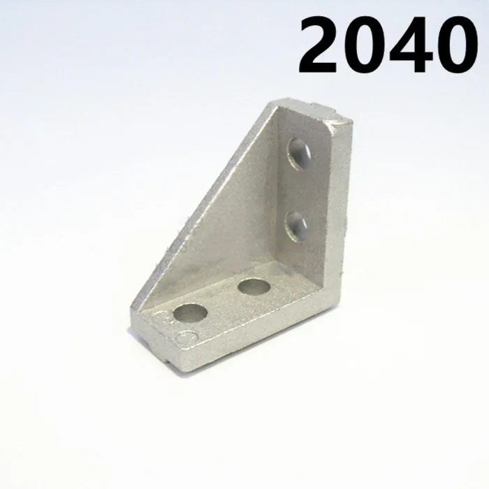 

20PCS/LOT 20X40 2040 Corner Fitting Angle Decorative Brackets 2020 Aluminum Profile Accessories L Connector Fasten connector