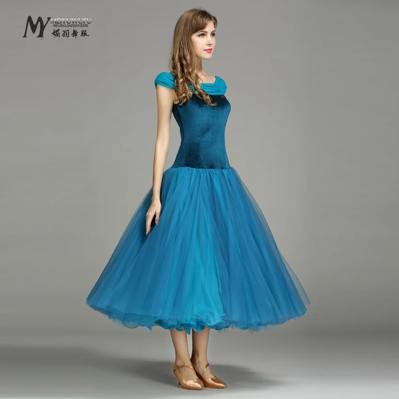Дизайн Костюмы для бальных танцев Танцы костюмы женщина современный Вальс Танго платье/стандартные Танцы одежда my754