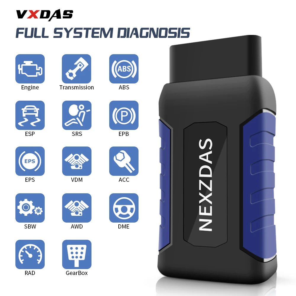 NexzDAS لايت السيارات أداة تشخيص بلوتوث 4.2 إلى الروبوت كامل نظام DTC ABS SRS EPB DPF رمز قارئ 12- 24 V سيارة OBDII ماسحة NexzDAS لايت السيارات أداة تشخيص بلوتوث 4.2 إلى الروبوت كامل نظام DTC ABS SRS EPB DPF رمز قارئ 12- 24 V سيارة OBDII ماسحة