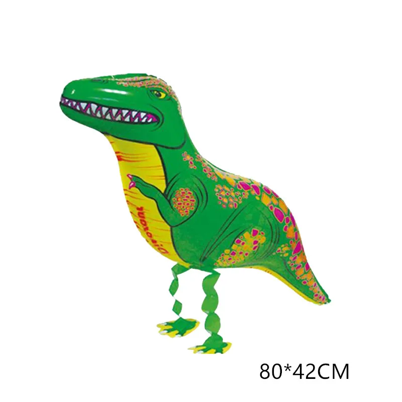 Воздушный шар с гелием для прогулок в виде животных, милая кошка/собака/динозавр, фольгированный шар для дня рождения, украшения для вечеринки, подарок для детей, игрушка для душа, воздушный шар - Цвет: dinosaur