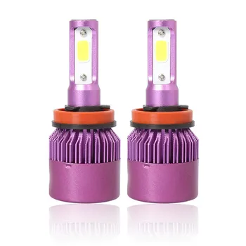 

kongyide Car Light H11 110W 16000LM 6000K Fog Light 4 Side COB LED Chip Auto Car Headlights Kit Driving Bulbs Lamps f21