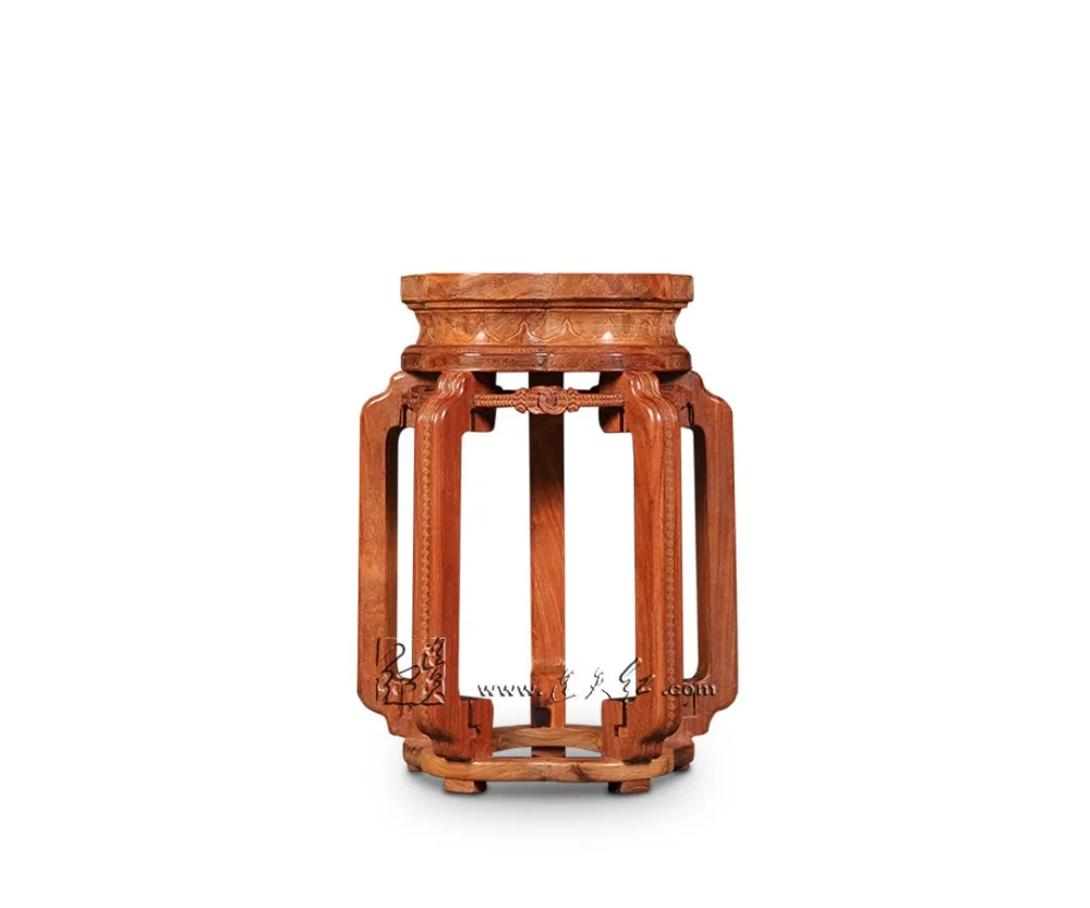 LIANTIANHONG NeoClassice Chinês Artesanato Obras Esculturas Banco Burmase Furnition Rosewood Rodada casa Cadeira de Piano fezes sapato