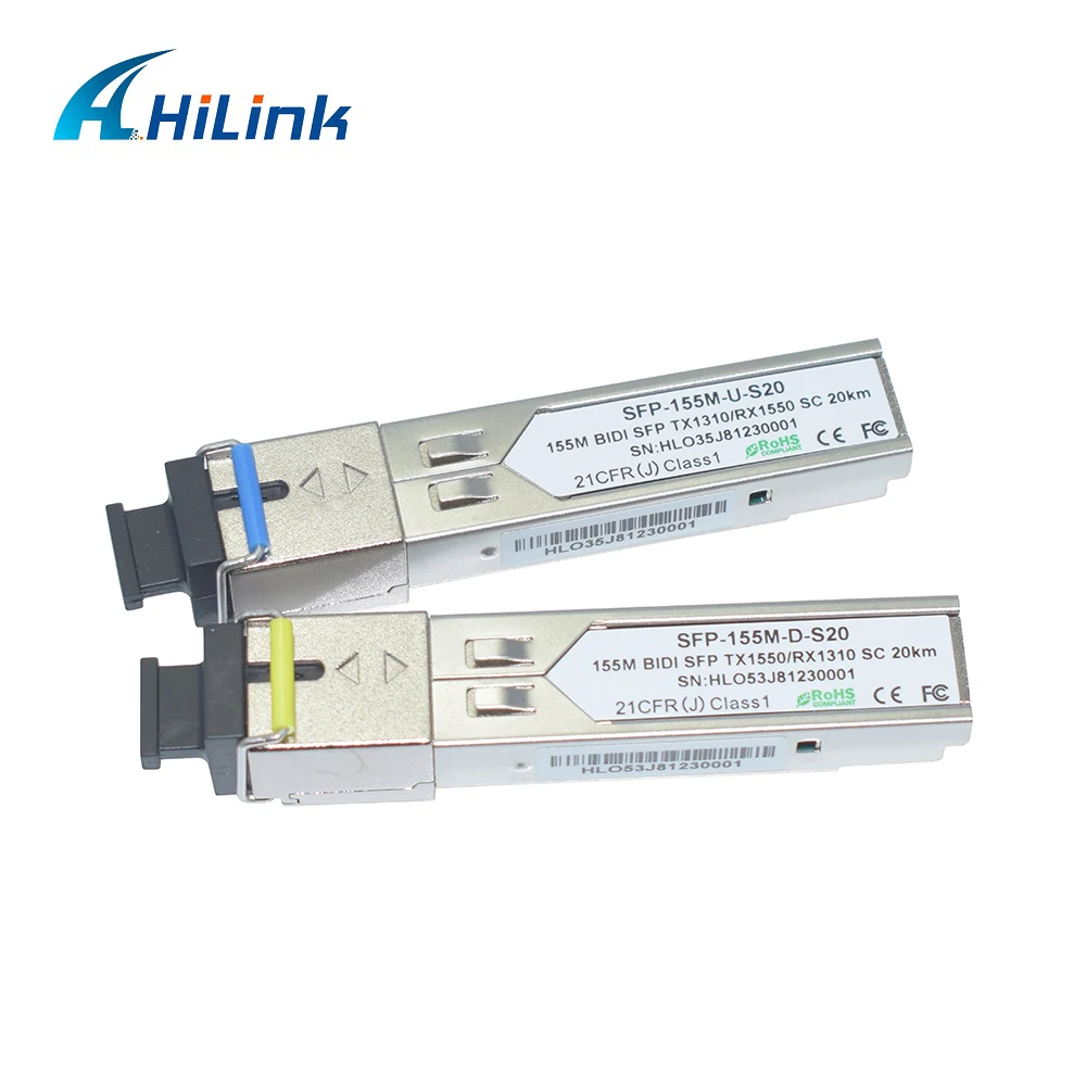 

Free shipping! SFP 155M BIDI SC 1310/1550nm 20KM Fiber Optic Module