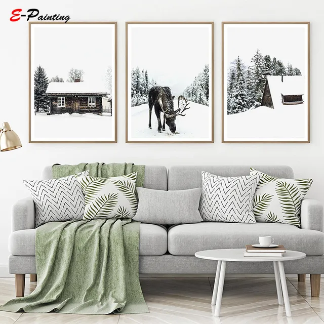 Us 3 85 23 Off Nordic Canvas Painting Mermaid Fish Seahorse Prints Art Under The Sea Wall Picture Decoration Prints Nursery Kids Bedroom Decor In