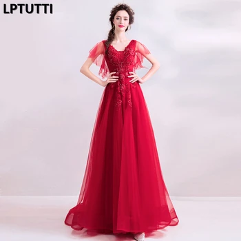 

LPTUTTI Embroidery Beading New For Women Elegant Date Ceremony Party Prom Gown Formal Gala Events Luxury Long Evening Dresses