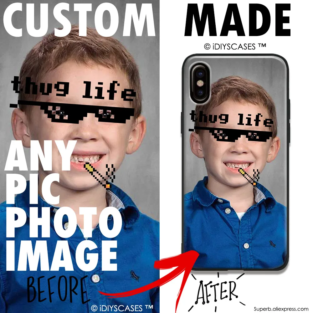 

Custom made printing Diy Photo images Soft Silicone Phone Case Cover Shell For Apple iPhone 6 6s 6Plus 6sPlus 7 8 7Plus 8Plus X