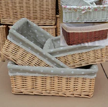 Wicker rural toy field storage basket weaving particles basket family each day make-up organizer desktop organizer