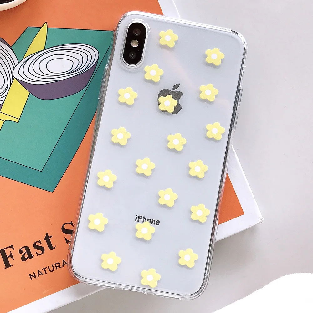 KIPX1117Y_1_JONSNOW Transparent Flowers Pattern Phone Case for iPhone X XR XS Max 8 Plus 7 6P 6S Cases Soft Silicone Cover Capa Coque Fundas