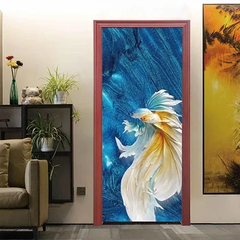 

Self Adhesive Renovation DIY Landscape Pencil PVC Stickers On Door Waterproof Entrance Home Decoration Decal Print Art Picture