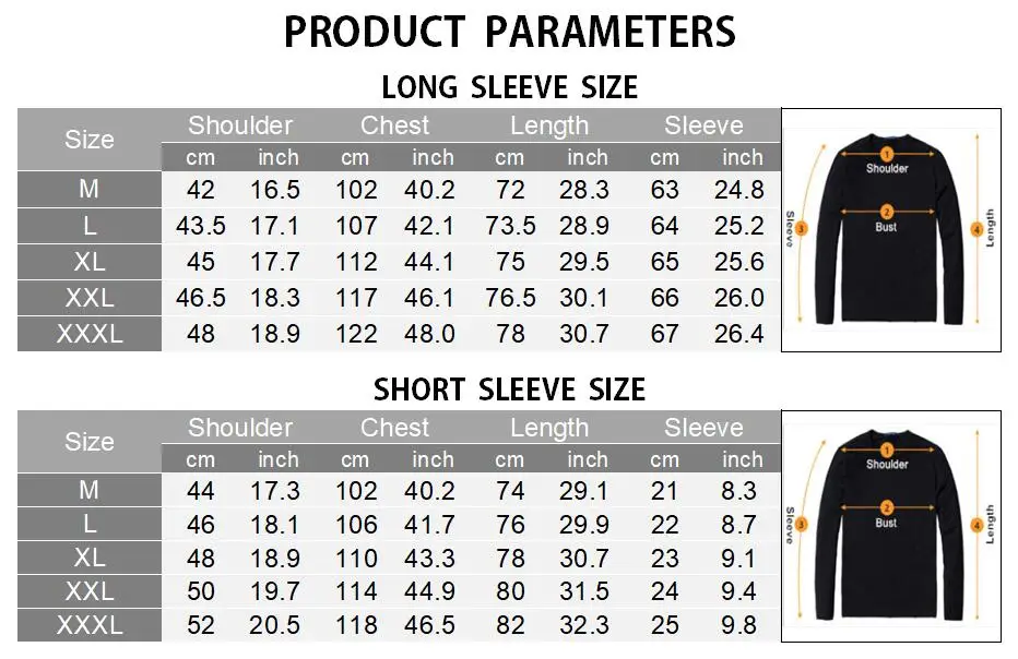 SIZE TABLE