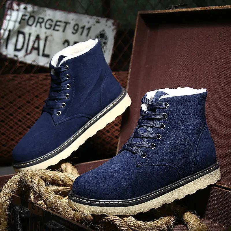 Winter font b Men b font Snow Boots with Fur 2017 font b Men b font