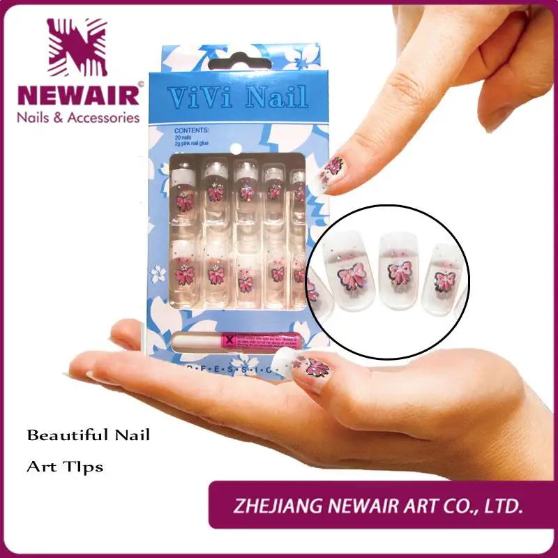 Brand New Metallic Design Nails Tips 10 Sizes 3packs/lots False Nails