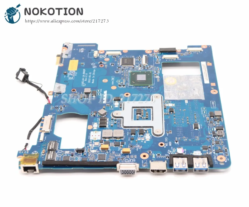 NOKOTION для samsung NP350 NP350V5C 350V5X материнская плата для ноутбука QCLA4 LA-8862P SJTNV HM70 DDR3 с бесплатным процессором