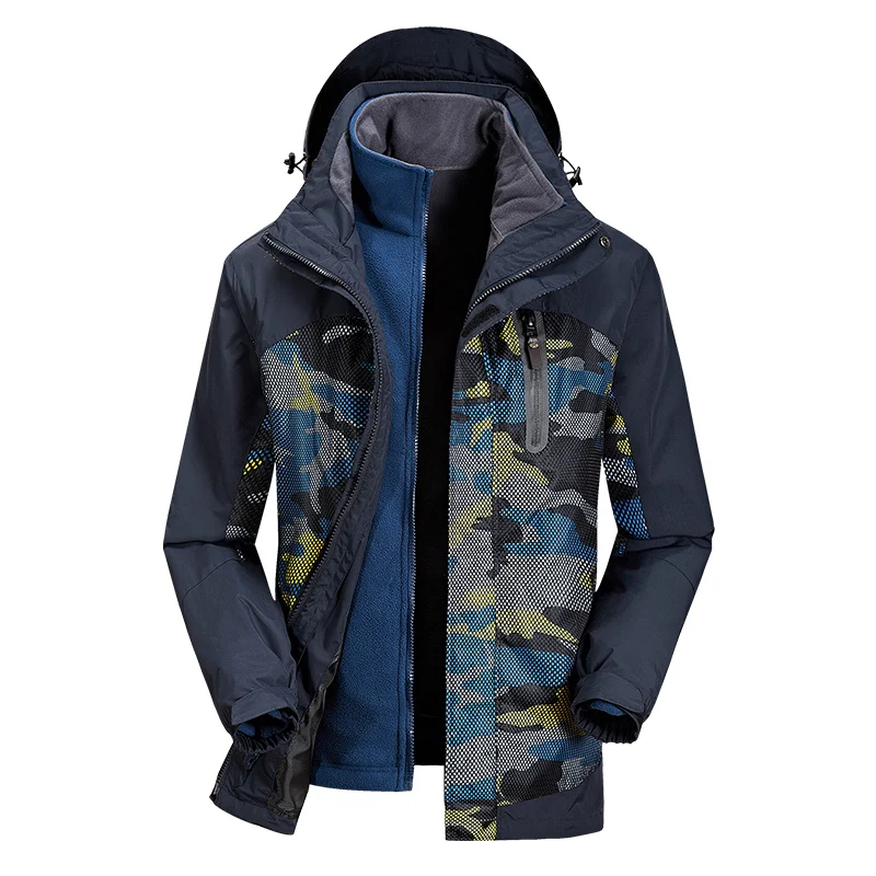 windproof camo fleece jacket