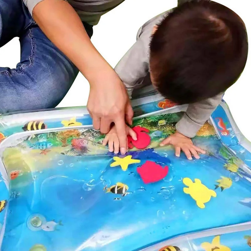 

1 Pcs Baby Kids Inflatable Water Mat Patted Play Pad Cushion Toys Early Education YH-17