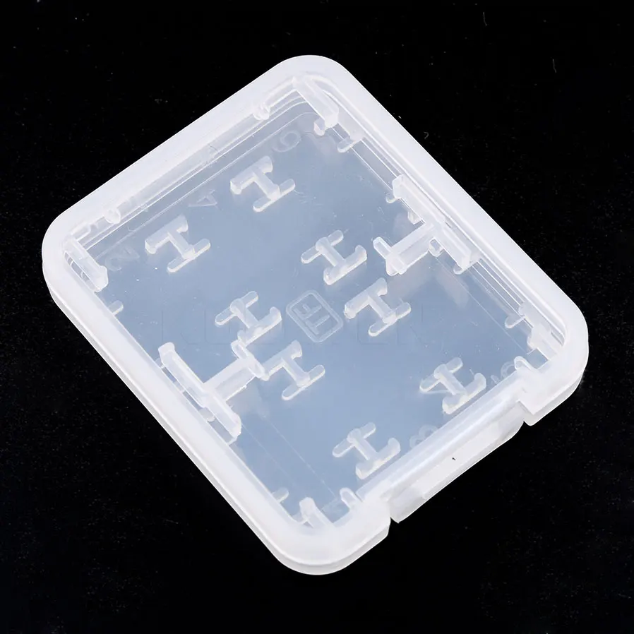 8 in 1 Plastic Micro SD Card Case Box Holder for SDHC TF MS Memory Card