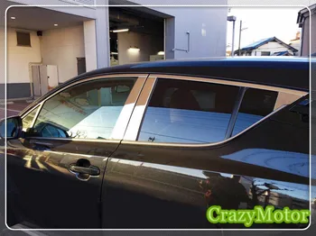 

For Toyota C-HR 2016-2019 Stainless Full Window Sill Frame Center Pillar Cover Strip Molding Trim Car Styling