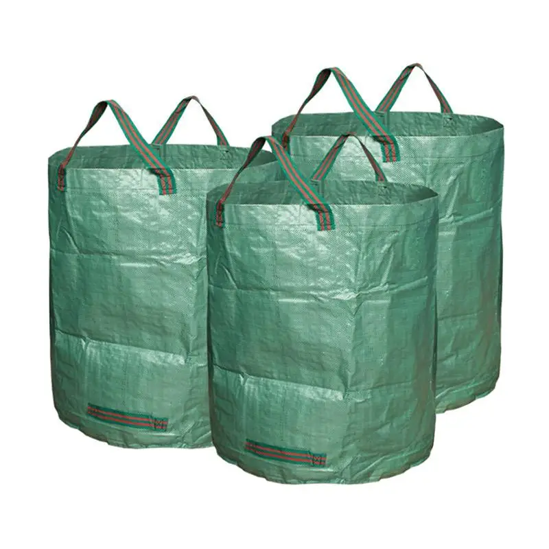 3 шт. сад мешки для мусора многоразовых сверхмощный Садоводство сумки газон бассейн сад листьев отходов сумка