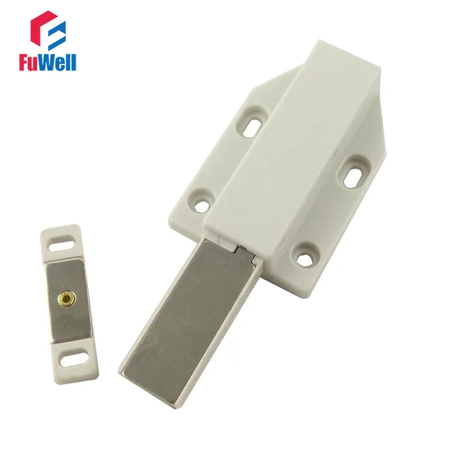 2 stks magnetische deur vangsten stopt push te open plastic houder ... Deur open houder