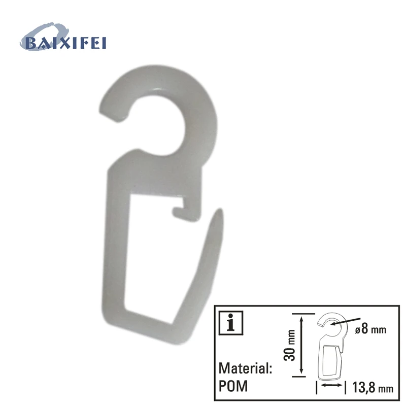 100 шт плиссированные Крючки 8 мм, Аксессуары для штор