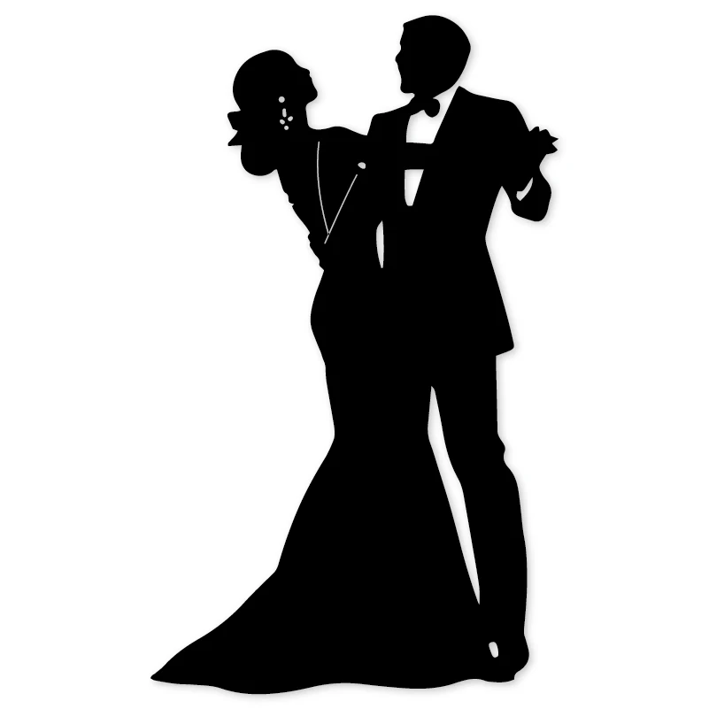 

Hemere cutting dies Party Dancing Man and Lady Metal Cutting Dies New For 2019 Scrapbooking Craft Embossing Die Card making dies