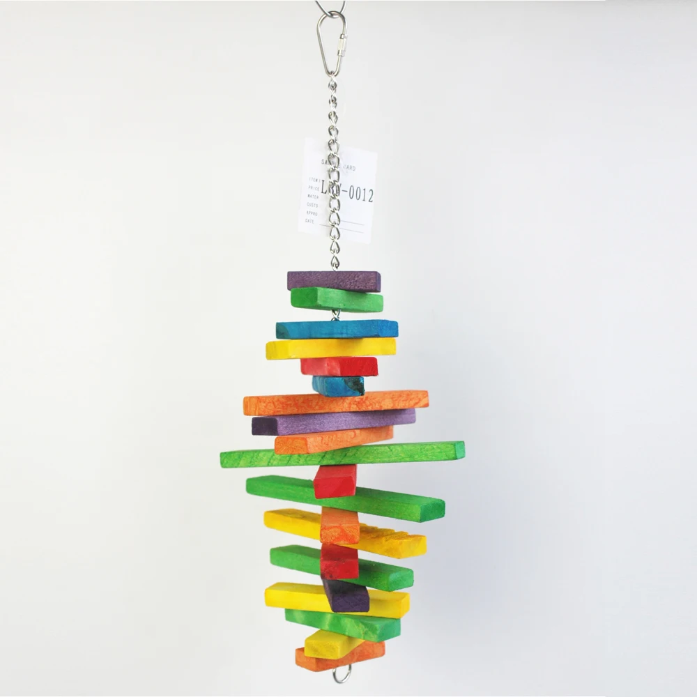 Оптовая цена разноцветная игрушка для животных|bird toys|toys for birdswood bird toys |