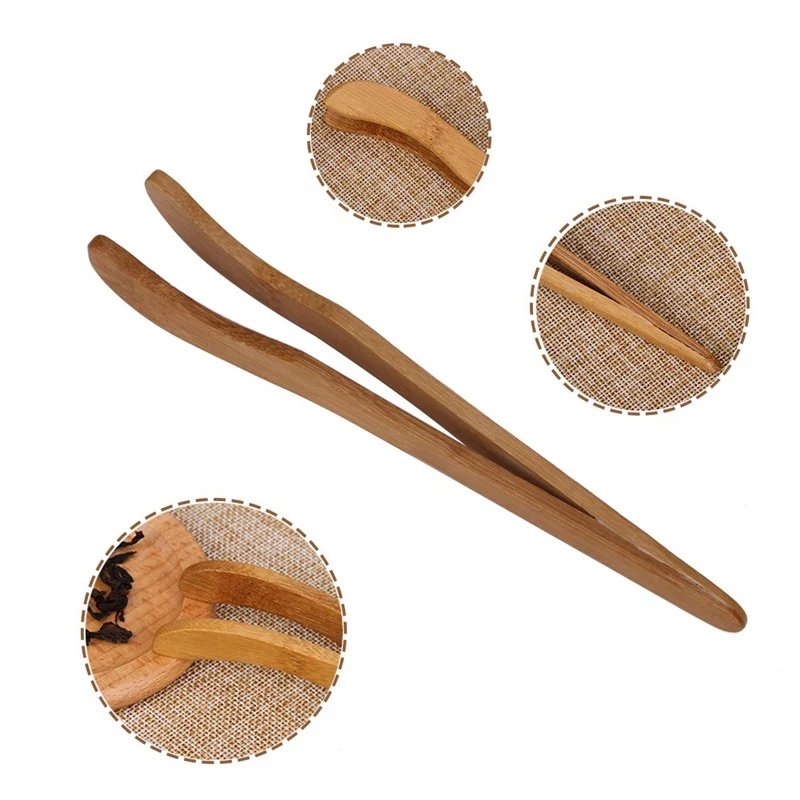 

Bamboo cup clip anti-hot tea clip - curved bamboo Natural Bamboo tea clip Handmade tea Tweezer scoop Top Grade Tea Sticks