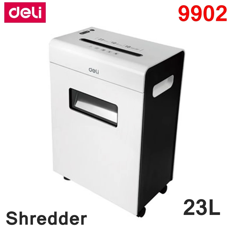 [Readstar] Deli 9902 Электрический бумажный шредер office 23L объем 220-230VAC/50 Гц энергосбережения авто Стоп бумаги шредер ящик типа