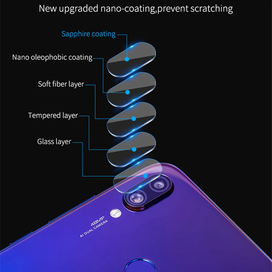 Объектив камеры для Redmi 7A K20 Note 7 5 6 Pro закаленное стекло Xiaomi Mi 9T 8 SE A2 Lite 6X