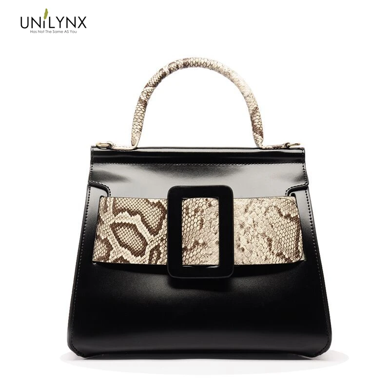 

UNILYNX Women bag Women's Leather Handbags Luxury Lady Shoulder Bag With Purse Pocket Women messenger bag Big Tote Sac Bolsos