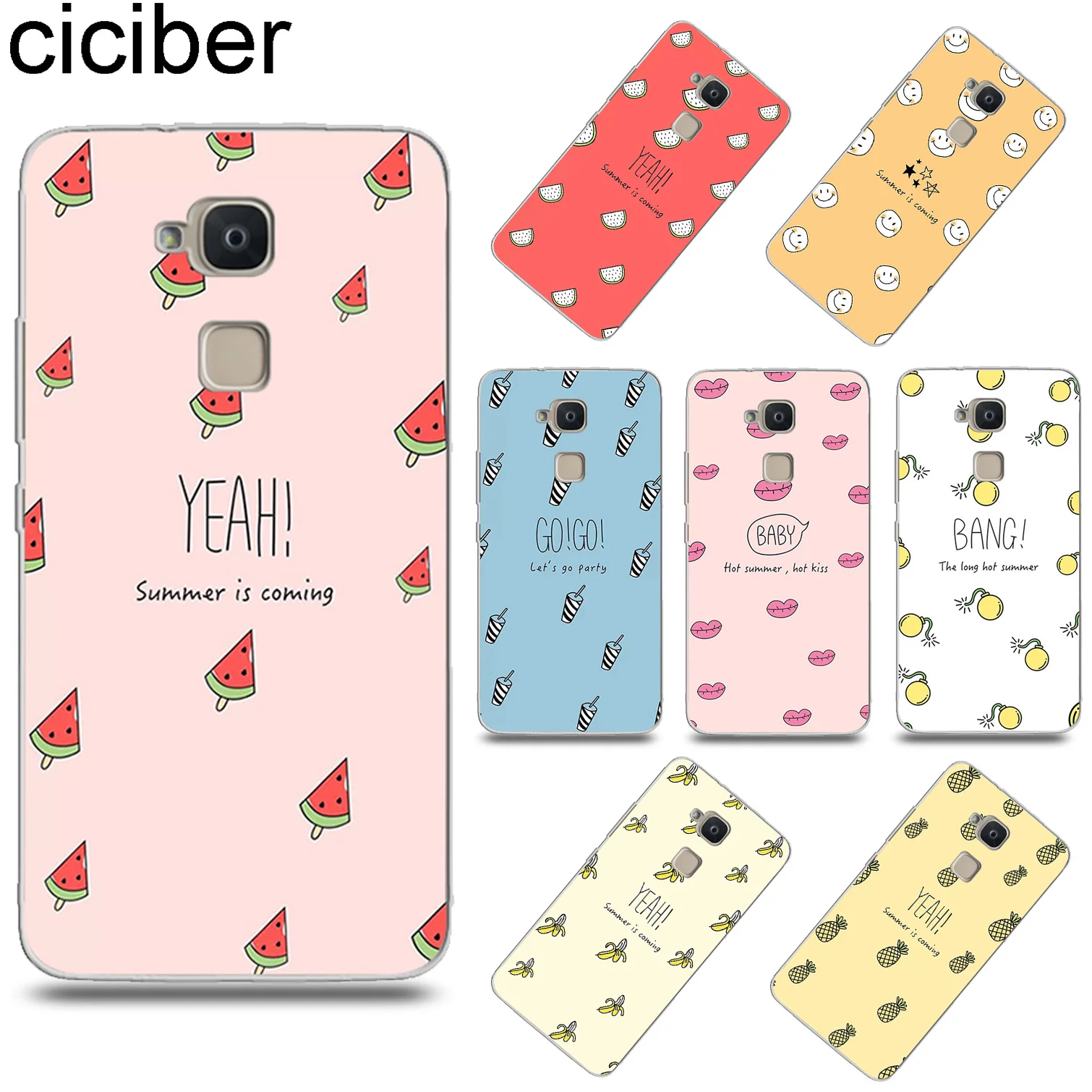 

ciciber Cartoon Fruit for BQ Aquaris U2 C U X5 V VS X2 X M Plus Lite Pro Soft TPU Phone Case Funda for BQ M5 E5s M5.5 E4.5 M4.5