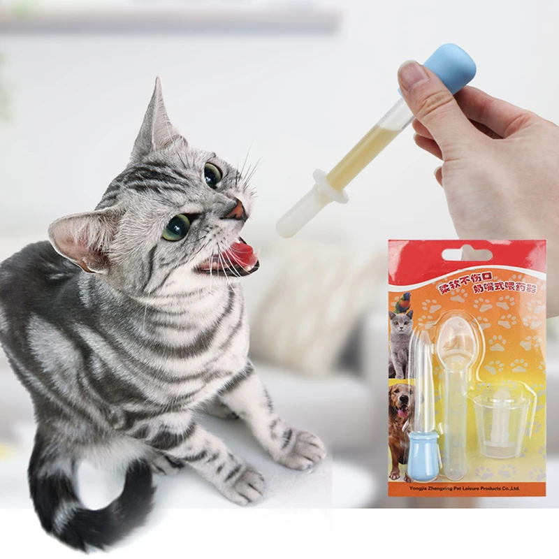 Cat Dog Puppy Pills Dispenser Feeding Kit Pet Medicine Dispensers Given