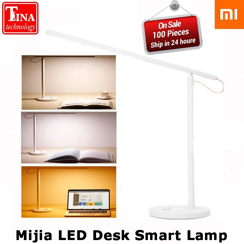 

Original Xiaomi Mijia LED Desk Lamp Smart Table Lamps Desklight Support Smart Phone App Control 4 Lighting Modes With KC IEC BSM