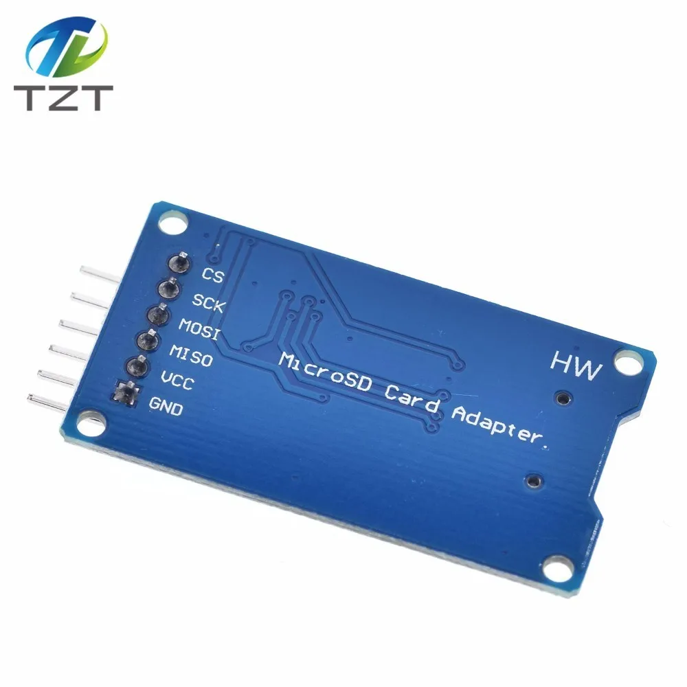 Модуль считывания карт Micro SD Mini TF интерфейсы SPI с чипом преобразователя уровня 5 В/3