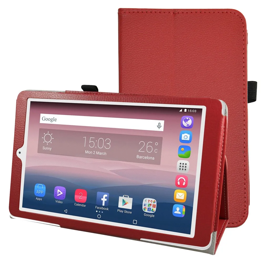 Чехол-книжка с подставкой из искусственной кожи, противоударный чехол для 10," Alcatel One Touch Pixi 3 10 Tablet