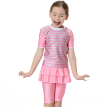 Новые мусульманские купальники для девочек, купальные шорты, купальные костюмы из двух предметов, детская пляжная одежда для купания, костюмы, штаны для серфинга