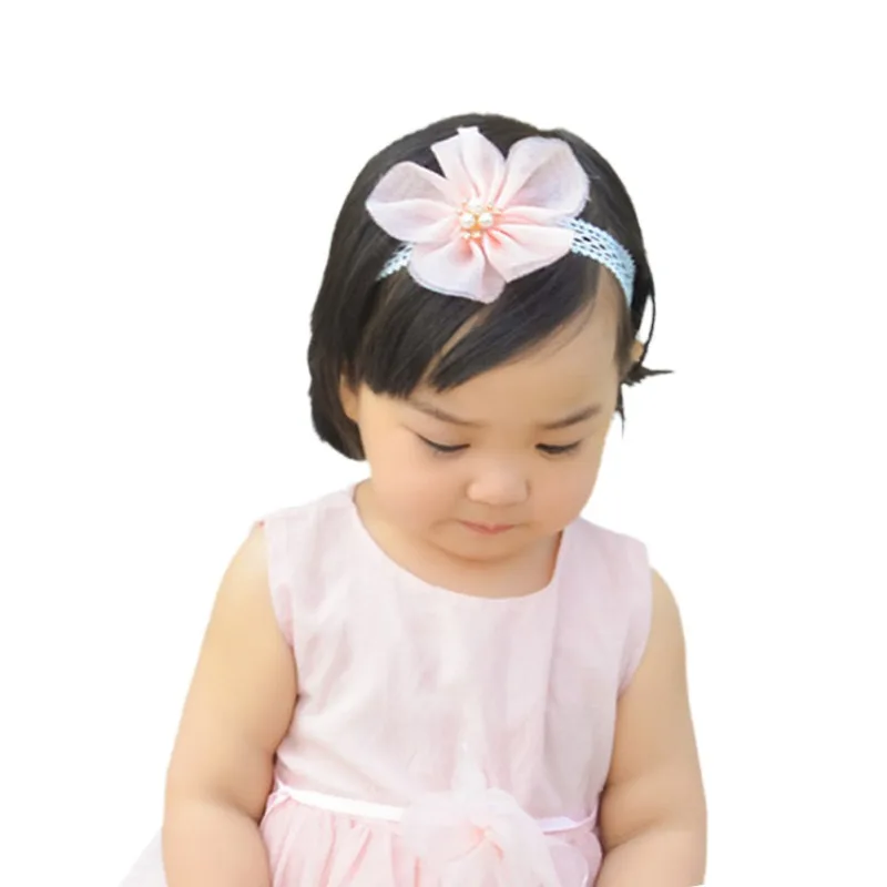 Baby Girl Elastic Hair Band Lace Flower Newborn Baby Girl Headbands Baby Hairband For Children Baby Hair Accessories A1