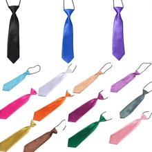 Однотонные детские галстуки для выступлений, выпускных церемоний, однотонные Галстуки для детей, для мальчиков и девочек, студенческие Детские галстуки