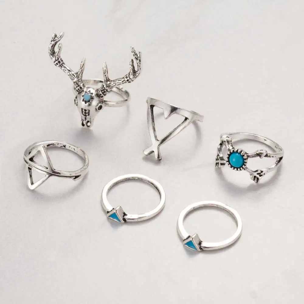 جديد حار البوهيمي نمط 7 قطعة/المجموعة خمر مكافحة الفضة خواتم موساد السهام محظوظ خواتم مجموعة للنساء حزب بوهو حزب هدايا جديد حار البوهيمي نمط 7 قطعة/المجموعة خمر مكافحة الفضة خواتم موساد السهام محظوظ خواتم مجموعة للنساء حزب بوهو حزب هدايا