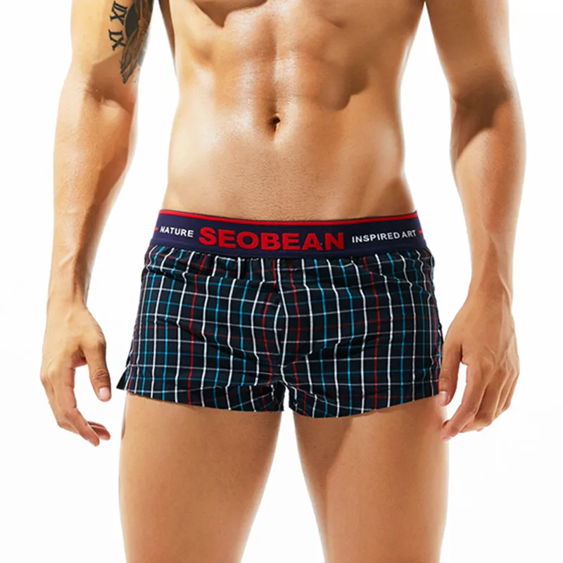 

2018 New seobean Men's shorts casual shorts cotton fashion home shorts