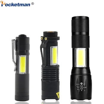 

Mini COB LED Flashlight T6 LED Torch COB Flashlight with 4 Modes Portable Flashlight Powerful Torch for Camping Working Hiking