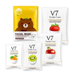 10 шт./лот фрукты V7 мышц молодежи увлажняющая маска для лица увлажняющее масло питательная, для лица маска в оболочке, Смягчающая маска для