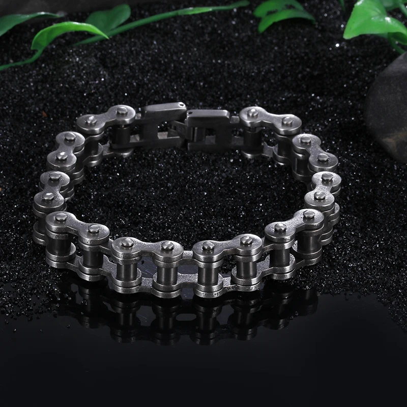 Мужской браслет цепочка из нержавеющей стали в стиле панк|wristband leather|bracelet 18kbracelet