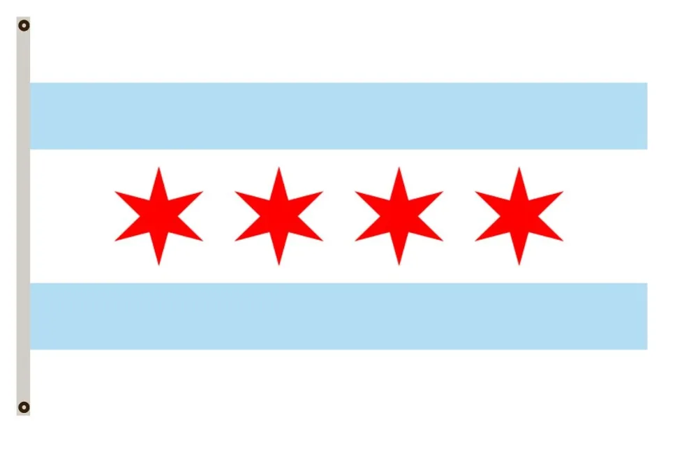 Illinois Banner City of Chicago FlagFlags, Banners & Accessories