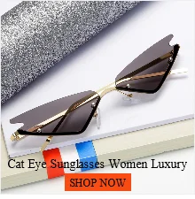 Роскошные солнцезащитные очки кошачий глаз Женская винтажная, брендовая, дизайнерская, без оправы, огненное пламя, солнцезащитные очки, Трендовое зеркало, линза, узкие очки UV400