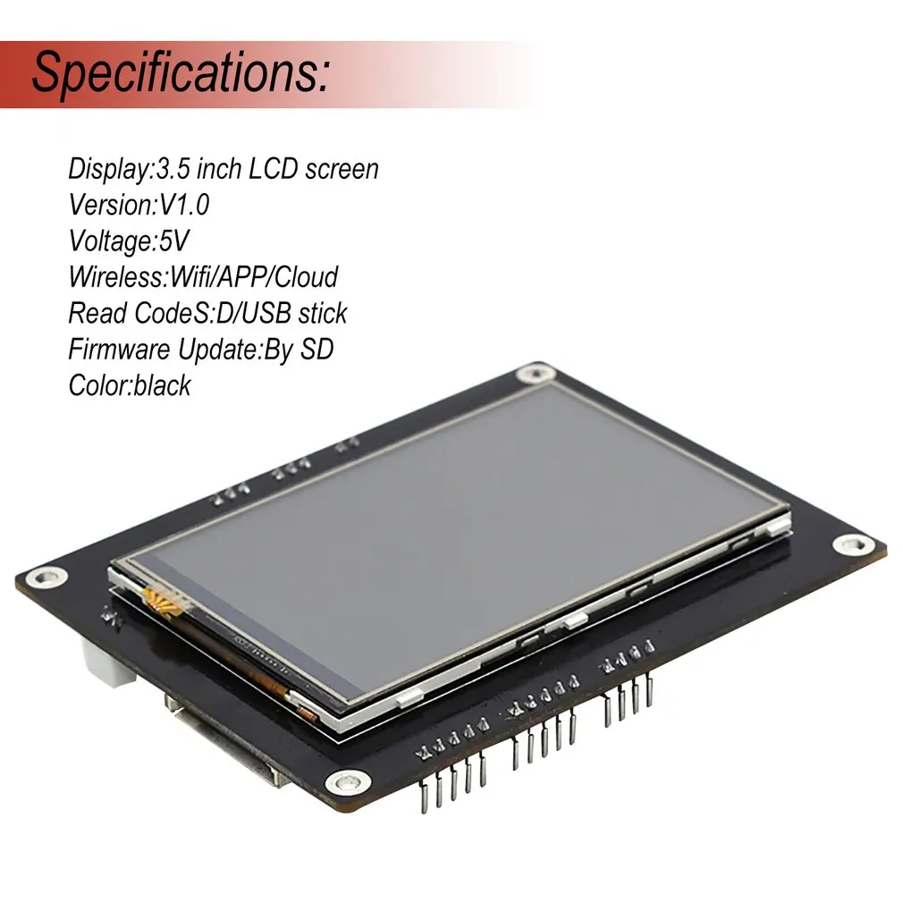 

TFT35 V1.0 3D Printer Display Touch Screen 3.5 Inches LCD Panel TFT Monitor Full Color Screen Colorful Displaye