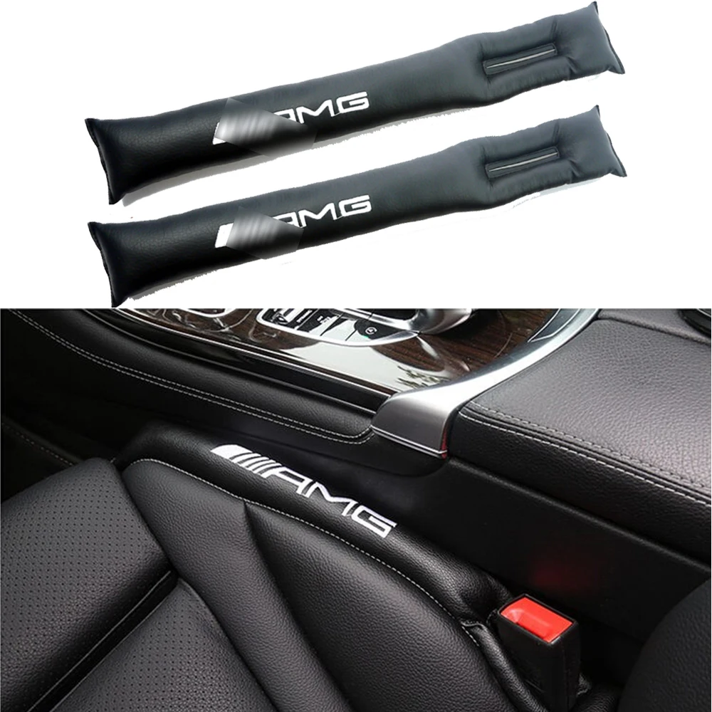 

Car Seat Gap Pad Fillers Spacer Filler Slot Plug Faux Leather PU For Mercedes AMG C E S A CLASS GLE GLC CLA GLA CLS