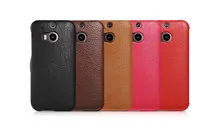 Free shipping mobile phone leather protector case For HTC M8 luxury icarer brand flip Cell phone
