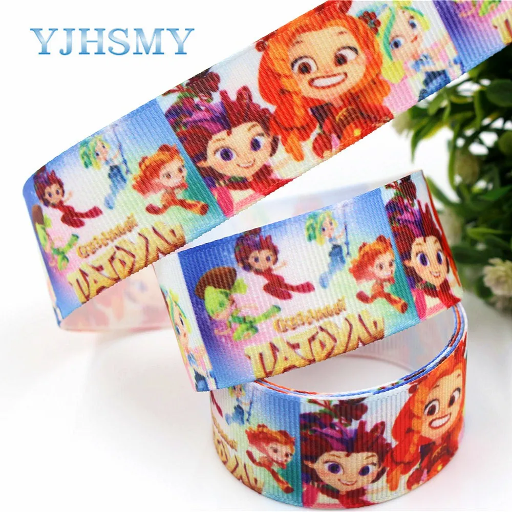 YJHSMY D 18409 591 25 мм 5 ярдов Мультяшные печатные корсажные ленты сделай сам аксессуары