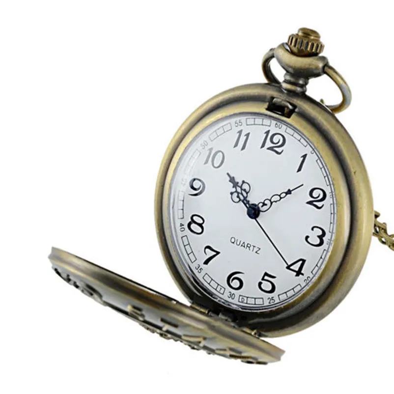 Mechanical Pocket Watches With Chain Men Vintage Chain Retro The Greatest Pocket Watch Necklace For Grandpa Dad Gifts 3M28#N (4)